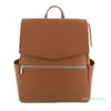 2022 Women Leather Backpack Diaper Bag Purse Mummy Nursing Rucksack School Shoulder Bags Style