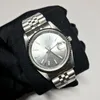 18 Styles Silver Watch Automatic Asia 2813 Luxury Watches Men Women Datejust 36mm Sweeping Watches Lysande nålar en rostfri ST190O