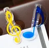 Clips de sac Clip de note de musique en plastique Pince de page de livre de piano Pince de clé de sol musicale Clips de fête d'anniversaire de mariage Cadeaux SN6856