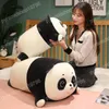 Ours Panda géant en peluche 40-50cm, poupée de Simulation en peluche, oreiller de dessin animé, poupées Kawaii, jolis cadeaux pour filles