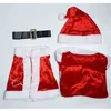 Scenkläder plus storlek Miss Santa Claus Cosplay Christmas Come For Women Adult Christmas New Year Party Fancy Dress Velvet Cloak Hat T220901