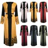 Vêtements ethniques Dubaï Islam Musulman Hijab Robe Femmes Ceinture Imprimer À Lacets Abaya Robes Caftan Turquie Caftan Islamique Kimono Marocain