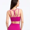 Tenue de yoga soutien-gorge de sport de haute qualité Fitness serré couleur unie gilet haut sous-vêtement de gymnastique sans anneau en acier avec coussin de poitrine amovible