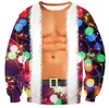 Erkek Hoodies Sweatshirts Sonbahar/Kış Yeni 3D Baskı Noel Hoodie Avrupa ve Amerikan Gevşek Külot Kazak 015