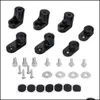 Alerón para automóvil Pqy - Para Ford Focus St Billet T-6061 de 13 en adelante Alerón trasero atornillado de aluminio anodizado Extensión de elevación elevadora de escotilla Pqy-Ws Dhga4