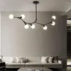 Kroonluchters moderne glazen bal kroonluchter verlichting woonkamer hanglampen huis eettafel decor slaapkamer restaurant opknoping lamp