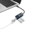 High Speed ​​USB 3.0 Hub Multi Splitter 4 Ports Expander Flera datortillbehör för bärbar dator PC