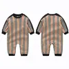 Baby Romper Clothes Baby Rompers Spring Autumn Cotton Desiger Stripe Kids Designer Sp￤dbarnskl￤der Jumpsuits