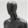 Neue Design M￤nner Mannequins matte schwarze Farbe Mode Ganzk￶rper Stand abstrakter Mannequin ber￼hmte FRP Display Kleidung Dummy Modelle zum Verkauf