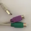 Computerkabel 2-in-1 PS/2 Tastatur Maus zu USB Konverter Adapterkabel Splitter Verbindungskabel