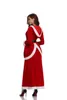 Stage Wear Robe à capuche à manches longues pour femme adulte Noël Come Santa T220901