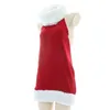 Stage Wear Christmas Sexy BodyCon Mini Dress BodyCon Womans Ladies Red Sleeveless Abito da sera Abito da sera Cosplay COSPLAY Come T220901