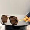 Sonnenbrille Stollen Gold Nieten braun schwarz schattierte quadratische Sonnenbrille Z9108 Frauen Mode Drivin Sonnenbrillen Designer mit Signature Eye Wear mit Box anschließen