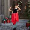 Stage Draag nieuwe kerststrapless jurken conpany activiteit Cosplay catwalk kleding T220901