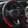 Steering Wheel Covers Stylish Totem Cover Universal 15inch 38cm Anti-slip Black Red Dragon