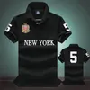 New York Borduren Zomer Korte Mouw Polo Shirt Katoen Hoge Kwaliteit Heren T-shirt Sport Mode Merk S-5xl