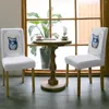 Pokrywa krzesła w stylu vintage niebiesko -biała porcelanowa chińska okładka jadalnia spandex stretch siedzenie domowe biurko biurko Zestaw skrzynek
