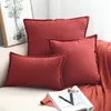 Pillow 60x60 CM Fashion Soild Color Light Pink Luxury Pillowcase Suede Cover Case For Sofa