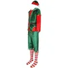 مرحلة ارتداء Deluxe Santa Claus Christmas Elf تأتي عيد الميلاد جولي شقي Mascot Cosplay Carnival Fancy Party Dress T220901