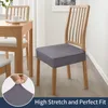 Housses de chaise en velours véritable, housses de protection anti-poussière amovibles et lavables pour meubles de salle à manger