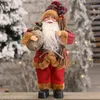 Christmas Decorations Celebration Decoration Standing Posture Santa Claus Doll Creative Backpack Old Man Ornaments