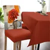 Housses de chaise Dahlia peinture à l'huile plante abstraite fleur couverture orange salle à manger Spandex siège extensible ensemble de cas de bureau à domicile