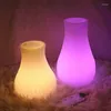 Luci notturne lampada da comodino con telecomando atmosfera colorata a 16 colori per la camera da letto decorazione del vaso