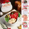 Storage Bottles Christmas Gingerbread Candy Box Iron Tinplate Xmas Gift Package Cookies Jar Merry Ornament Year Decoration