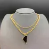 Pendant Necklaces Womens Mens Luxury Designer Necklace Chain Fashion Jewelry Black White P Triangle Pendant Design Party Silver Hi7640156