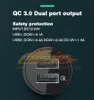 40W Autolader Mobiele telefoon Tablet QC 3.0 QC3.0 Fast Charge Mini Car-Charger Dual USB Telefoonladersadapter voor Samsung opladen Automotive Electronics Gratis schip