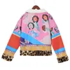 Women's Jackets Autumn Winter Coat Women Down National Style Coats Street Short Print Warm Leopard Chic Patchwork Padded 221024