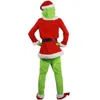 Stage Wear Santa Geek Cosplay Come How the Geek Stole Christmas Suit Outfits Adult Xmas Party Come T220901