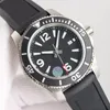 Breit super-ocean 46MM tarcza ze stali nierdzewnej obrotowa ramka męski zegarek automatyczny mechaniczny zegarek z gumką Luminous zegarki na rękę