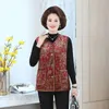 Women's Vests Mother Autumn Coat Middle-Aged Elderly Women Waistcoat Western Style Lady Vest Winter M365