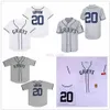 Grays Negro League Men Baseball Jerseys 20 Josh Gibson Custom Steited Shirts Baseball Jerseys Hoge kwaliteit snelle verzending