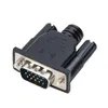 Câbles d'ordinateur F19E VGA adaptateur d'affichage virtuel prise factice EDID sans tête émulateur fantôme moniteur de plaque de verrouillage pour vidéo DDC
