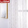 Gordijn lism pure gordijnen voor woonkamer diamant tule slaapkamer keuken raambehandeling afgewerkt voile drape home decoratie