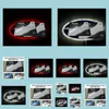 شارات السيارة 140x7m ل Subaru LED Emblem 4d Light White Blue Red Car Badges Leach Logo Light