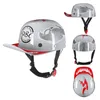 Capacetes de motocicleta Personalidade Baseball Scooters Electric Scooters Conclua meio capacete Acessórios Capacte de Moto Jet Casque Dot