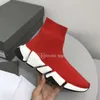 Calzini firmati parigi Scarpe casual da donna da uomo in maglia lucida Top Speed 2.0 trainer runner sneaker calzino scarpa master in rilievo da donna Sneakers velocità Stivaletti con plateau 35-46