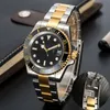 2023 Glide Lock New Top Top Ceramic Bezel Sapphire Mens 2813 기계식 자동 이동 SS 패션 시계 남자 손목 시계 305g