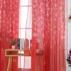 Curtain 1PCs Christmas Snowflake Tulle Voile Drape Valance Bedroom Livingroom Window Treatment Sheer Curtains