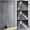 Set doccia da bagno Rubinetto termostatico OG Set miscelatore cromato Rubinetti per vasca da bagno con sistema a pioggia a cascata