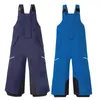 Calças de esqui para babador 2021 Winter Boys Snow Fece Warm Kids Macloms Sport Snowboard Crianças de esqui para calças à prova d'água Roupas de bebê L221025