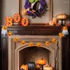 Stringhe LED ad energia solare Stringa di zucca di Halloween Luci Lanterna da giardino impermeabile Luce Decorazione esterna Fata per decorazioni per feste