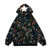 Vintage hoodie sweatshirt jas y2k grunge streetwear tar print rits met capuchon jassen mode harajuku katoenen losse tops