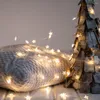 Str￤ngar LED -ljus Julgran utomhus vattent￤ta stj￤rnor Fairy Plug str￤ng sovrum br￶llop dekoration girland