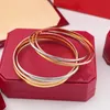 Nail Men's Gold Bangle Bracelet Designer trois bracelets de couleur bijoux de luxe pour femmes Bangle de mode en acier en acier en alliage dor￩