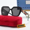 3029 Top de gafas de sol polarizadas de lujo dise￱ador de lentes mujeres gafgle senior para mujeres marco marco de metal vintage gafas de sol con caja
