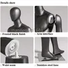 Modische Kleidung zeigt Ganzk￶rper Gro￟handel m￤nnliche Mannequin -St￤nder schwarz sitzende Erwachsene Mann Mannequins langlebige Glasfaser mit stehenden Dummy -Modellen aufweisen